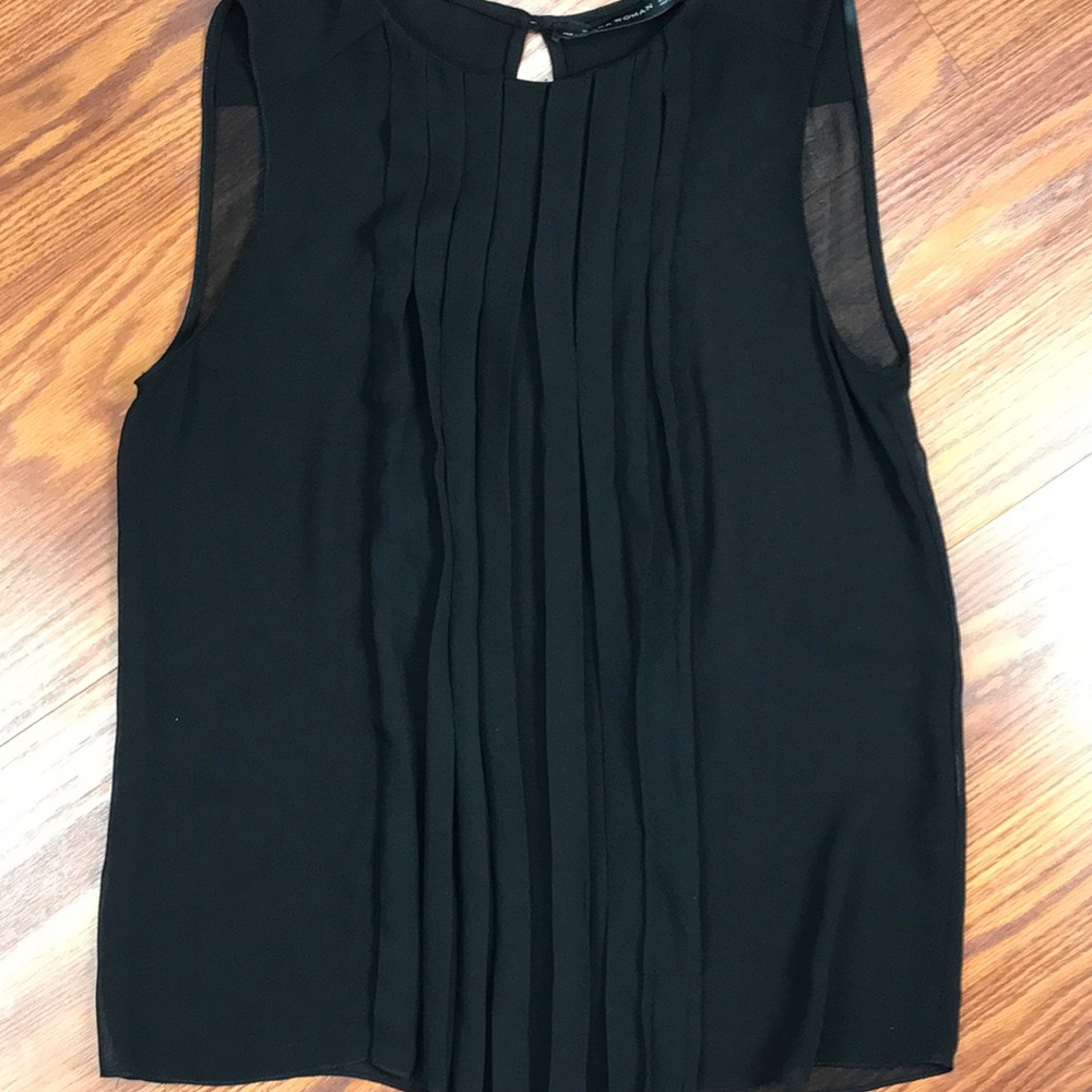 Zara Sheer Sleeveless Blouse
